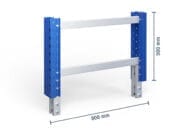 Palet raf sistemleri PR15000 için uç çerçeve uzantısı, yükseklik 500 mm x derinlik 800 mm