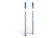 Palet raf sistemleri PR15000 için uç çerçeve uzantısı, yükseklik 500 mm x derinlik 800 mm - Görsel 2