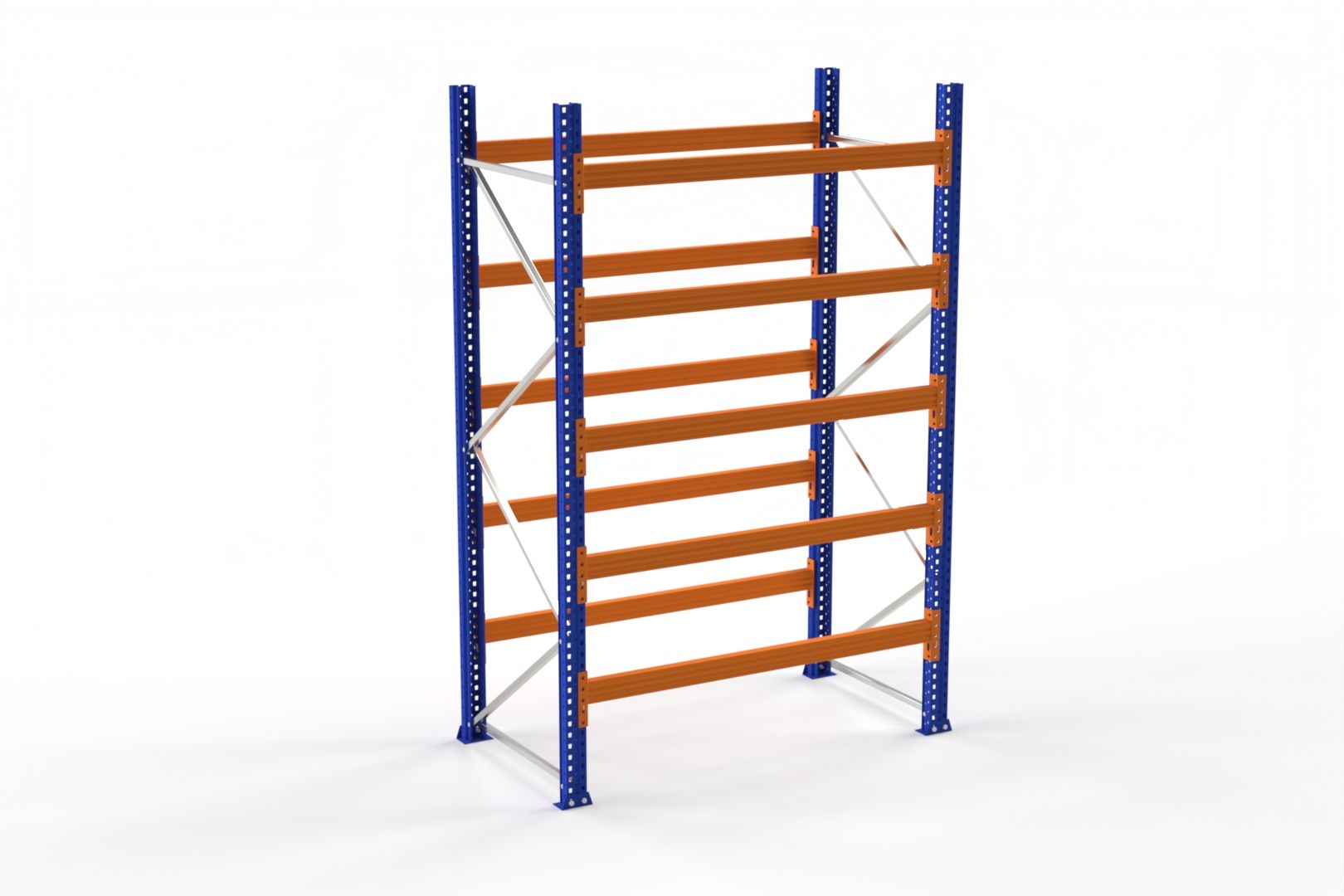 1-2000-3000-1050-5-1 yeni revize 1,8m Palet Rafı / 105 Cm Derinlik / 3m yükseklik/ 5 katman - Görsel 1