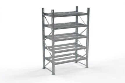 1,8 m Galvanizli Palet Rafı / 105 Cm Derinlik / 3m Yükseklik / 5 Katman