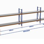 Minirack, Boyalı, 500kg, Yükseklik 1000mm, Genişlik 5232mm, 2 Kat, Kat Arası 700mm, Tavalı, Derinlik 400mm