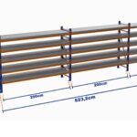 Minirack, Boyalı, 500kg, Yükseklik 2700mm, Genişlik 5232mm, 5 Kat, Kat Arası 595mm, Tavalı, Derinlik 600mm