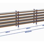 Minirack, Boyalı, 500kg, Yükseklik 2700mm, Genişlik 6232mm, 5 Kat, Kat Arası 595mm, Tavalı, Derinlik 800mm