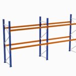Paletli Raf, Boyalı, 1000kg, Yükseklik 3000mm, Genişlik 5655mm, Z+2, Desteksiz, Derinlik 1050mm