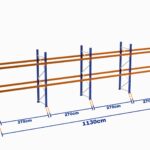 Paletli Raf, Boyalı, 1000kg, Yükseklik 4000mm, Genişlik 11300mm, Z+2, Desteksiz, Derinlik 1050mm