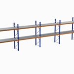 Paletli Raf, Boyalı, 1000kg, Yükseklik 4000mm, Genişlik 53300mm, Z+2, Tavalı, Derinlik 1050mm