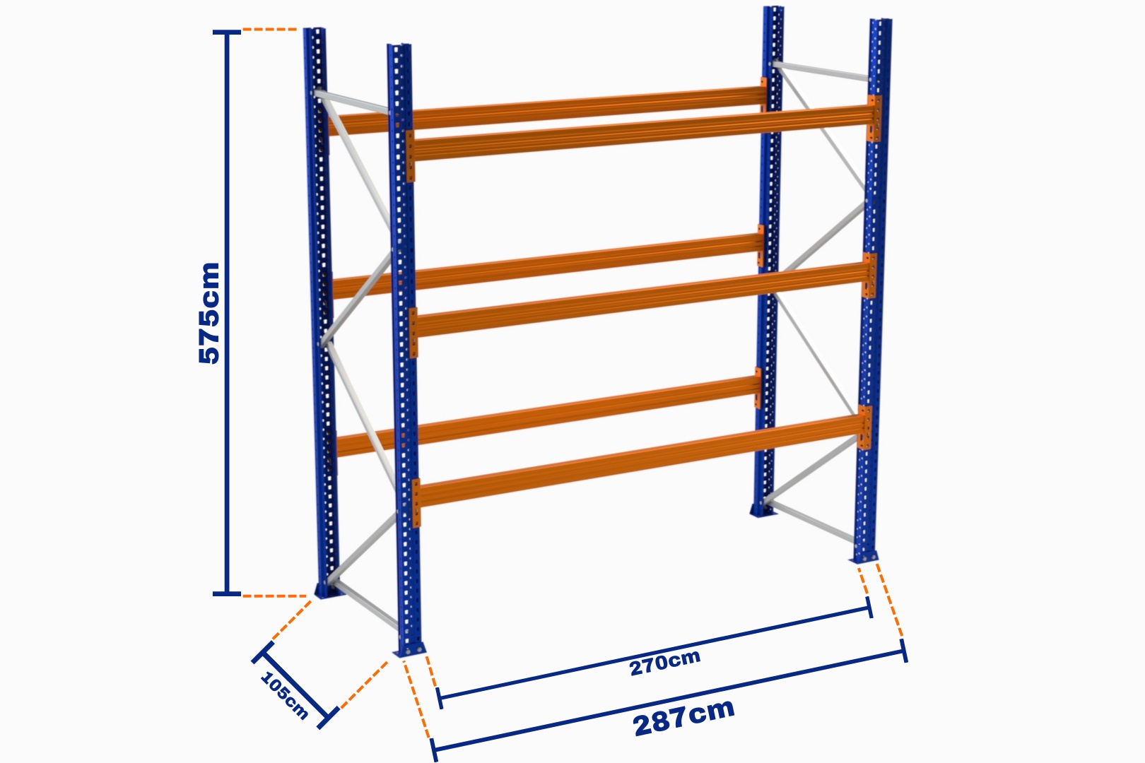 paletli-raf-boyali-500kg-yukseklik-5750mm-genislik-2870mm-z-3-desteksiz-derinlik-1050mm-2155.jpg Paletli Raf, Boyalı, 500kg, Yükseklik 5750mm, Genişlik 2870mm, Z+3, Desteksiz, Derinlik 1050mm - Görsel 1