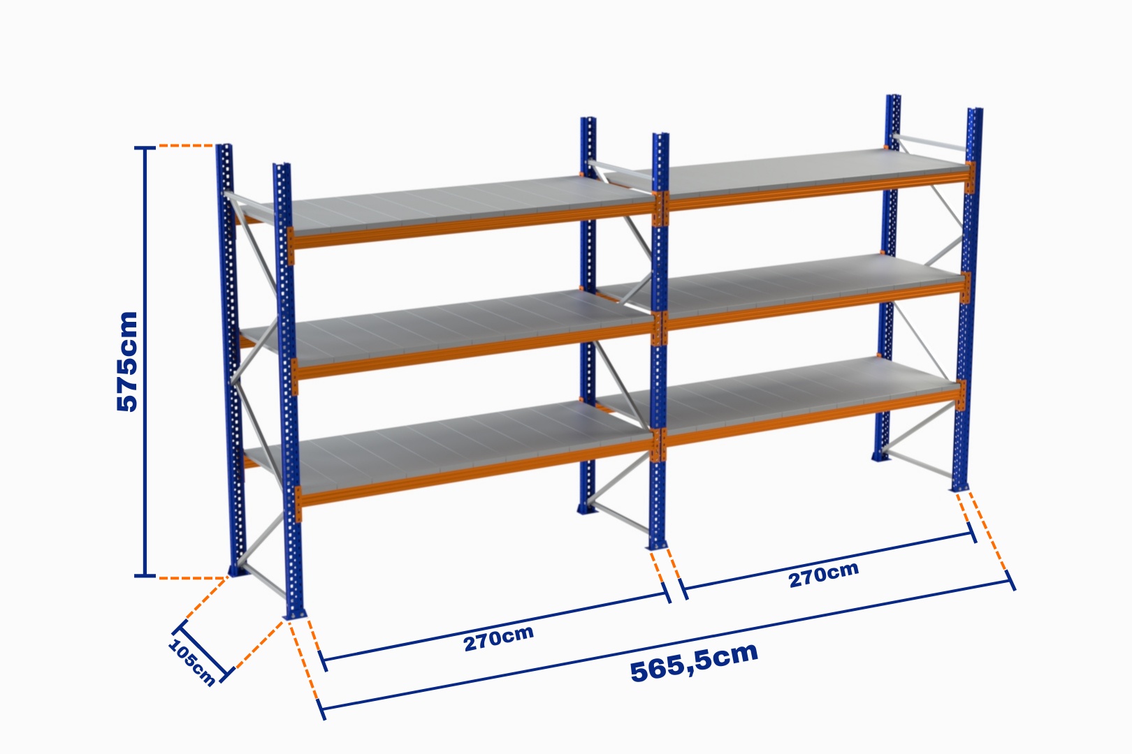 paletli-raf-boyali-500kg-yukseklik-5750mm-genislik-5655mm-z-3-tavali-derinlik-1050mm-2158.jpg Paletli Raf, Boyalı, 500kg, Yükseklik 5750mm, Genişlik 5655mm, Z+3, Tavalı, Derinlik 1050mm - Görsel 1
