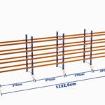 Paletli Raf, Boyalı, 500kg, Yükseklik 6500mm, Genişlik 11225mm, Z+4, Desteksiz, Derinlik 1050mm