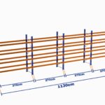 Paletli Raf, Boyalı, 500kg, Yükseklik 7500mm, Genişlik 11300mm, Z+4, Desteksiz, Derinlik 1050mm
