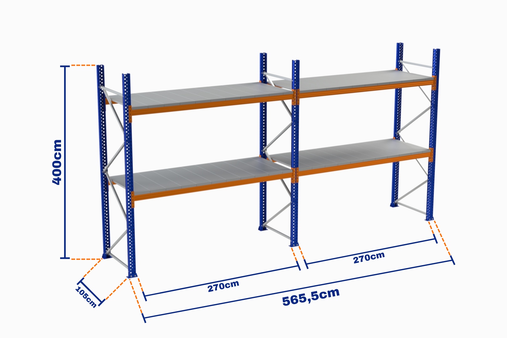 paletli-raf-boyali-750kg-yukseklik-4000mm-genislik-5655mm-z-2-tavali-derinlik-1050mm-1852.jpg Paletli Raf, Boyalı, 750kg, Yükseklik 4000mm, Genişlik 5655mm, Z+2, Tavalı, Derinlik 1050mm - Görsel 1