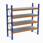 Paletli Raf, Boyalı, 750kg, Yükseklik 6500mm, Genişlik 2900mm, Z+4, Tavalı, Derinlik 1050mm